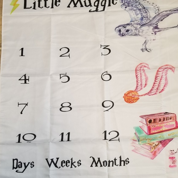 Harry Potter Milestone Newborn Baby Blanket - Picture 5 of 7